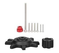 plplaaoo 1/10 Aluminium Alloy RC Car Wheel Hub Tire Lock Changer Tool Set Durable Lightweight Easy to Install for 1.9in 2.2in RC Cars Accessories (Black)