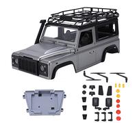 plplaaoo 1:12 RC Car Shell Multipurpose RC Climbing Car Shell for DIY Parts Modification Accessories Ideal Replacement for 90 99 99S Pickup Truck Shell Plastic Material (Silver Gray)