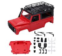 plplaaoo 1:12 RC Car Shell Multipurpose RC Climbing Car Shell for DIY Parts Modification Accessories Ideal Replacement for 90 99 99S Pickup Truck Shell Plastic Material (Red)