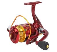 plplaaoo 10 Bearing Fishing Reel Red Color 5.2:1 Gear Ratio Saltwater Fishing Reel for Camping