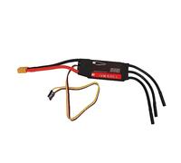 plplaaoo 100A RC Brushless ESC High Performance Electric Speed Controller with 32 Bit Processor for DIY RC Aircraft Fixed Wing Drone Electronic Component 90x37x10mm