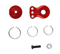 plplaaoo 23T Buffer Metal Steel Ring Gear Arm RC Car Accessories High Performance CNC Precision Machined Durable Aluminum Alloy Upgrade Part for 1/10 1/8 Scale RC Vehicles Red Blue (Red (N10226R))