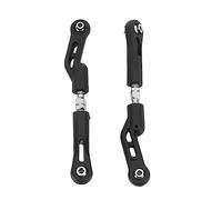 plplaaoo 2Pcs RC Rear Upper Tie Rod Wear Resistant Lightweight RC Steering Pull Rod for ZD Racing 1/8 Car Black
