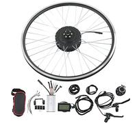 plplaaoo 36V 500W Bike Motor Wheel Kit Electric Bike Brushless Toothed Front Drive Motor Conversion Kit With LCD3 Display Panel For Bicycle Modification Aluminum Alloy Hub High Performance (27.5inch)