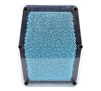 plplaaoo 3D Clone Pin Art Toy Innovative Fun Relieve Pressure Needle Printing Model for Autistic Kids Adults Light Blue Premium Plastic Acrylic Home Office Decoration (21x17.5x5.5cm / 8.3x6.9x2.2in)