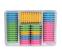 plplaaoo 3D Cube Building Blocks Toy Educational Plastic Geometric Space Construction Game Skill Development Brain Training Toy for Children Aged 3 Above 40 Small Blocks 10 Big Blocks