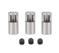 plplaaoo 3PCS Stainless Steel Pinion Reducer Sleeve Adapter for RC Car 8MM to 5MM Gear Conversion Compatible with Sledge Remote Control Car M1.0 M1.5 Mold Motor Teeth