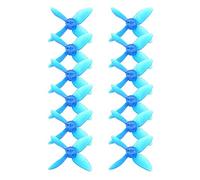 plplaaoo 4 Blade Propeller High Performance Durable Racing Quadcopter Propellers for FPV RC Drones 2 Inch Transparent Blue 6 Pairs