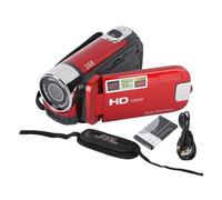 plplaaoo 4K Digital Camera 2.7 Inch Camera Can Rotate Screen 16X Digital Zoom DV Video Camera, HD Digital Video Camera with USB Cable,Large Capacity DV Camera for Capturing Beautiful Moment (Red)