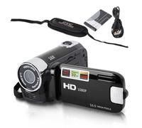 plplaaoo 4K Digital Camera 2.7 Inch Camera Can Rotate Screen 16X Digital Zoom DV Video Camera, HD Digital Video Camera with USB Cable,Large Capacity DV Camera for Capturing Beautiful Moment (Black)