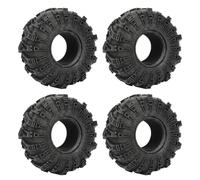 plplaaoo 4pcs RC Car Tires 2.2 Inches Rubber Outstanding Grip Strong Cushioning RC Crawler Tire for 1/10 Remote Control Crawler