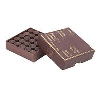plplaaoo 50pcs 11mm Red Leather Snooker Pool Cue Tips High Density Soft Texture Control Ball Rotation for Billiard Players Maroon Color