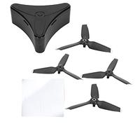 plplaaoo 5328S Drone Propellers Storage Box Quick Release Noise Reduction Blades Shock Absorbing Case For FPV Drones Plastic 4pcs Set (black silver edge)