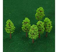 plplaaoo 70mm Scale Architectural Model Trees Miniature Landscape Scenery Realistic Lifelike Greenery for Train Layouts Garden Decor Dollhouse Designs Plastic 20 Pcs 7cm Height (1)
