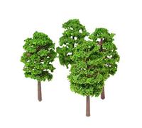 plplaaoo 70mm Scale Architectural Model Trees Miniature Landscape Scenery Realistic Lifelike Greenery for Train Layouts Garden Decor Dollhouse Designs Plastic 20 Pcs 7cm Height (2)