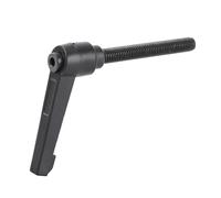 plplaaoo Adjustable Handles, Black Adjustable Clamping Lever Handle M8 Lever Knob M8 16-60mm Adjustable Handle Locking External Male Thread Knob Quick Release Bolt Peloton Replacement Parts (M8*60)