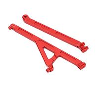 plplaaoo Alloy Chassis Support Linkage Brace Set High Performance Upgrade Parts for LOSI Lasernut U4 Tenacity 1/10 RC Off Road Car Aluminum Alloy Durable 123mm 107mm 29g (Red)
