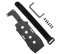 plplaaoo Aluminium Alloy Battery Plate Metal DIY Low Battery Panel for TRX4 1/10 RC Car Accessory Black 51g with Screws Strap