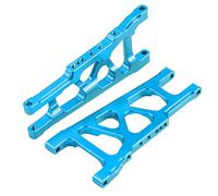 plplaaoo Aluminium Alloy Suspension Arms Precision CNC Machined Durable Front Rear Universal Upgrade Parts for Slash 1/10 Scale RC Car Accessories Blue Red Silver (SLA007B blue)