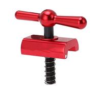 plplaaoo Aluminum Alloy Folding Bike C Buckle Handlebar Faucet Foldable Lightweight Durable Accessory for Bicycle Bike Parts Accessories (Red)