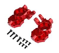 plplaaoo Aluminum Alloy Portal Drive Housing Front Durable Solid Upgrade Part for TRX4 1/10 Crawler RC Car Black Red 4.6x3.9x1.4cm 2pcs (Red)