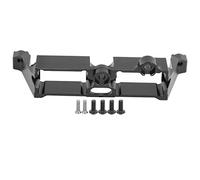 plplaaoo Aluminum Alloy RC Differential Lock Bracket High Strength Durable Steering Servo Mount for Trx4 1/10 RC Crawler Accessory 92mm 23g 1Pcs (Black)