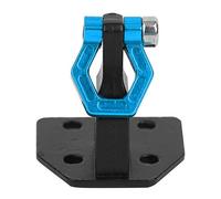 plplaaoo Aluminum Alloy Tow Hook RC Tow Hook Durable Fixed Mount Accessory for AXIAL SCX10 1/10 RC Car Toy Red Blue 10mm Hole Distance 1PCS (Blue)