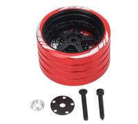 plplaaoo Aluminum RC Hand Wheel RC Transmitter Handwheel Replacement Accessory for FlySky NB4 RC Remote Control Upgrade Accessories Durable Lightweight Anti Slip Design Easy to Install (Black)