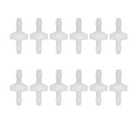 plplaaoo Aquarium Check Valve Oil Resistant One Way Air Valve Prevent Back for Fish Tank Industry PP Material 12PCS (5.1mm)