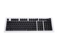 plplaaoo Arabic Keyboard Keycaps 112 Keys Minimalist Style Mechanical Keyboard Keycaps Set for 61 64 68 84 87 96 98 100 104 108 Keyboards Premium ABS Material (Black)