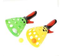 plplaaoo Ball Catch Game Toy Premium Plastic Durable Interactive Throw and Catch Balls Set for Kids Outdoor Play Parent Child Bonding Random Color 25x13cm 2 Pieces