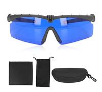 plplaaoo Ball Finding Glasses Polarized UV Proof Sun Protection Sports Sunglasses with Grass Filter for Cycling Fishing Golf PC Lens Includes Storage Box Cloth and Bag (6030F black suit)