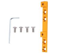 plplaaoo Bicycle Bottle Cage Adjuster Aluminum Alloy Four Holes Position Regulator Fixed Frame Mounting Kit for Road Mountain Bike Cycling Accessories (Four holes golden)