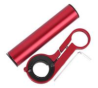 plplaaoo Bicycle Handlebar Extension Bracket Multifunction 10cm Extender Bike Light Flashlight Support Clip Cycling Equipment Aluminum Alloy Carbon Fiber Red Blue Black (Red)