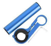 plplaaoo Bicycle Handlebar Extension Bracket Multifunction 10cm Extender Bike Light Flashlight Support Clip Cycling Equipment Aluminum Alloy Carbon Fiber Red Blue Black (Red) (Blue)