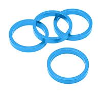plplaaoo Bicycle Headset Spacer Aluminum Alloy Front Fork Stem Washer Lightweight Durable for Mountain Road Bike 28.6mm Tube 4Pcs (Blue)