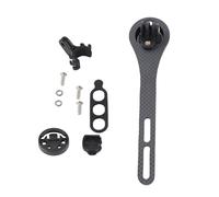 plplaaoo Bike Computer Holder Carbon Fiber Multi Functional One Body Bending Handle Special Bicycle Computer Mount for Bryton Series Black Color 16.3 x 4 x 2.8 cm (Applicable to Garmin)