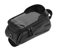 plplaaoo Bike Front Frame Bag Hard Riding Phone Pouch Touch Screen Type for Mountain Road Electric Scooter Black 7.2 Inches
