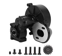 plplaaoo Black Gearbox Transmission Box Assembly Durable RC Crawler Accessory for SCX10 90046 90047 1/10 Remote Control Car Plastic Shell 1Pcs