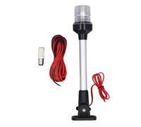 plplaaoo Boat Stern Light LED 12in Fold Down All Round 360 Degree Navigation Anchor Lamp for Pontoon Fishing Boats 12V 24V DC Stable Structure Sturdy Material High Visibility IP66