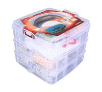 plplaaoo Bracelet Making Kit Jewelry Making Supplies 3352 Beads Rich Colors Multi Purpose DIY Craft Set for Kids Beginners Family Acrylic Storage Box