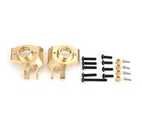 plplaaoo Brass Steering Knuckle Heavy Duty Durable Performance Upgrade Parts for SCX10 1/10 RC Car Model Gold Color 1 Pair