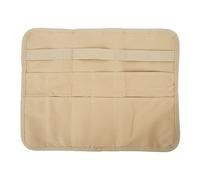 plplaaoo Camping Tableware Hanging Bag Collapsible Portable Picnic Cutlery Storage Organizer for Kitchen Barbecue Camping Oxford Fabric Khaki 39x30cm