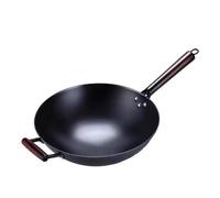 plplaaoo Cast Iron Frying Pan Even Heating Multifunctional Comfortable Handle Durable Cooking Pot for Home Kitchen Professional Chef (30cm / 11.8in)