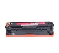 plplaaoo CB543A Compatible Toner Cartridge High Yield 1400 Pages Premium Quality Magenta Print Cartridge Replacement for Color Laserjet CP1215 CP1518ni CM1312nfi CP1525nw M251 Printer ABS