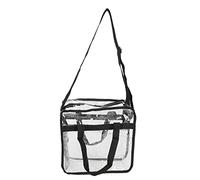 plplaaoo Clear Tote Bag Large Capacity Transparent PVC Handbag Durable Lightweight Travel Beach Shopping Bag for Women Men