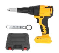 plplaaoo Cordless Rivet Nut Tool Brushless Automatic Riveter With LED Light 360W Maximum Output Power 10KN Tensile Strength For Mechanics Metalworkers Automotive Assembly Construction