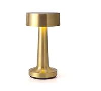 plplaaoo Desktop Touch Lamp, Table Lamp,Retro Design Bar Lamp,Barbell Shaped LED Bar Lamp,Touch Switch LED Rechargeable Bar Night Light for Night Clubs Parties(champagne gold)