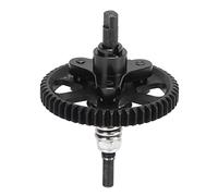 plplaaoo Differential Slipper Clutch 54T Aluminum Steel Gear Set Low Noise Durable Hardened Steel Easy Install for Slash 4x4 Stampede 4X4 Rustle 4X4 HuanQi 727 1/10 RC Cars (Black)