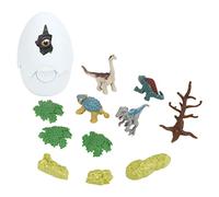 plplaaoo Dinosaur Egg Toy Simulation Dinosaur Egg Hatching Digging Toy Bright Color Funny Mini Dinosaur Egg for Kids Over 3 Years Old ABS Material 4 Dinosaurs 1 Egg 7 Components